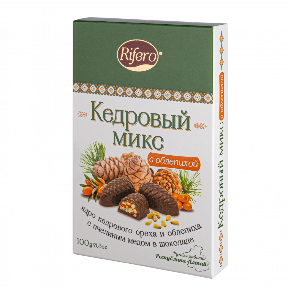  Риф и ко Конфеты "Кедровый микс ОБЛЕПИХА" 100г      в Новошахтинске