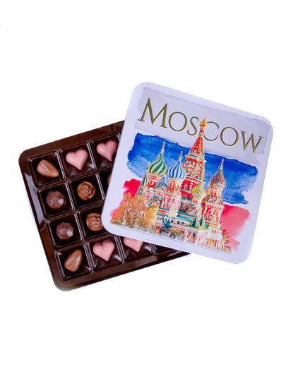  Конфеты шоколадны MOSCOW(металлическая коробка)195г) в Новошахтинске