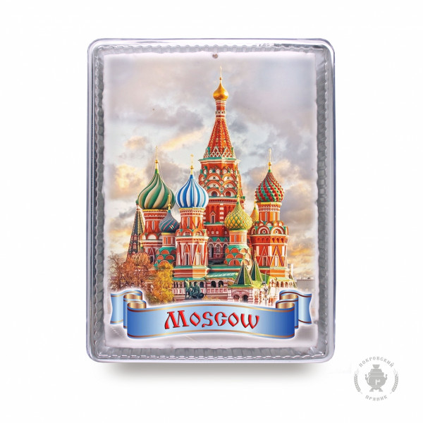 №3 Пряник 600г MOSCOW с фотопечатью (в подарочной пластиковой упаковке)  в Новошахтинске
