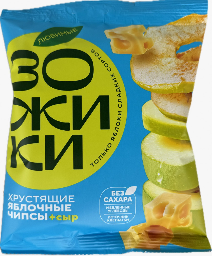  Зожики Яблочные чипсы с сыром, 25г  в Новошахтинске