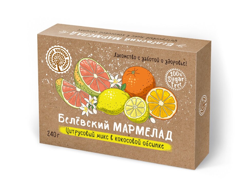  Мармелад белевский на фруктозе 240г "Цитрусовый микс" в Новошахтинске